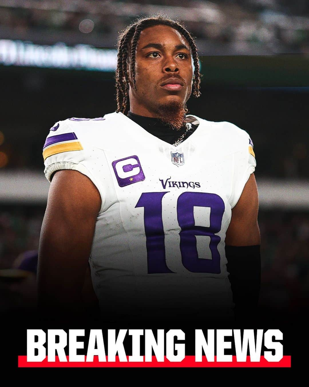 espnのインスタグラム：「Breaking: The Vikings announced WR Justin Jefferson has been designated to return to practice.」