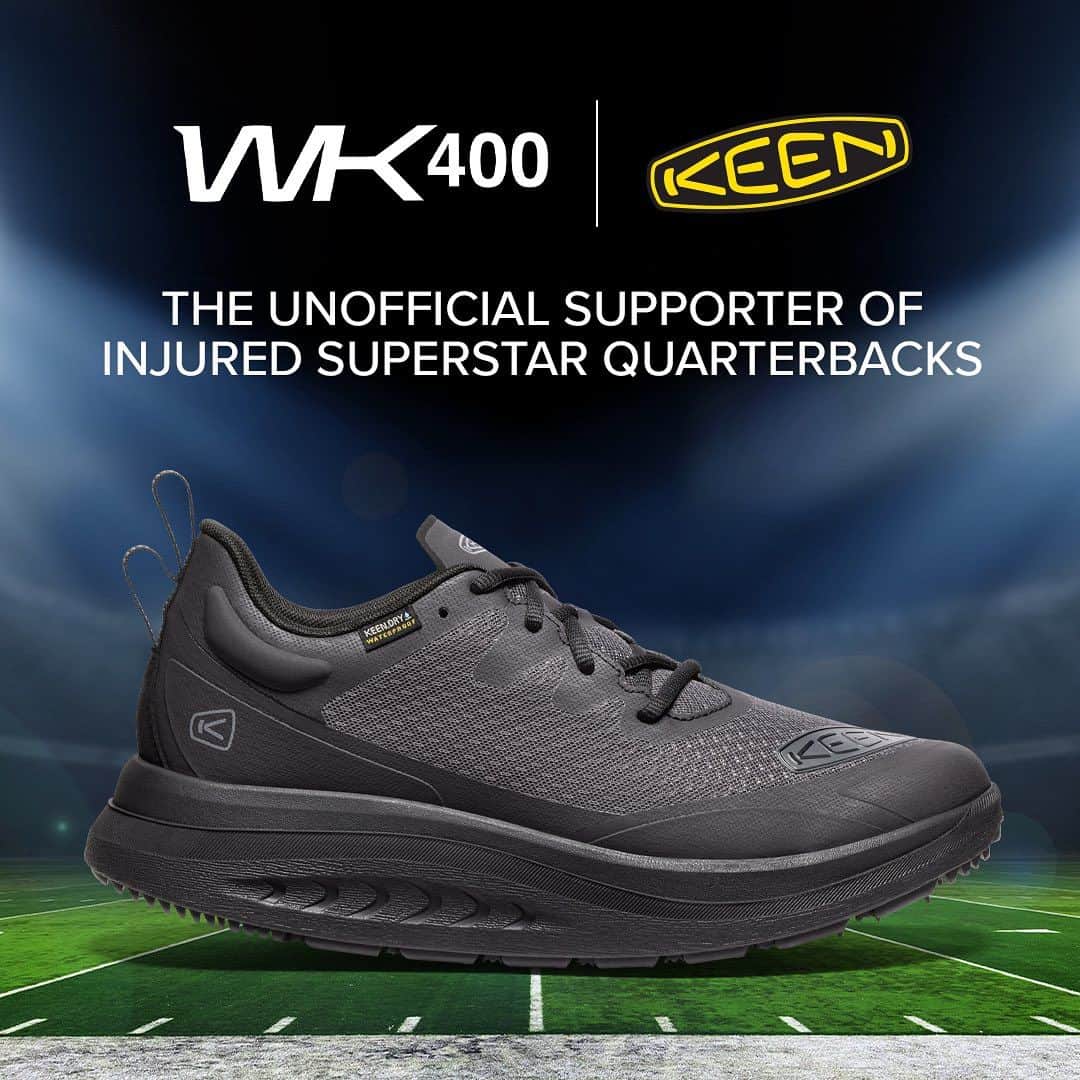 キーンのインスタグラム：「While the science is still out on Ayahuasca, the science is in on the WK400.   Comment with which injured superstar athlete we should unofficially support next! #KEEN #WK400」