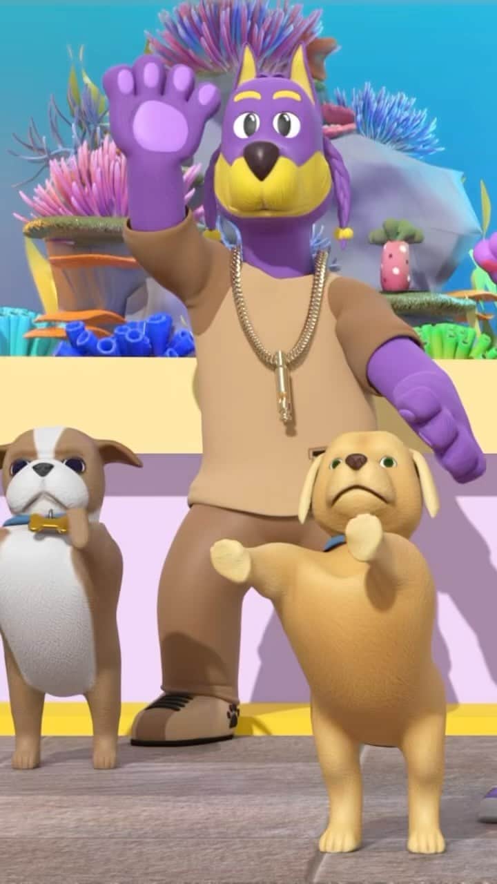 スヌープ・ドッグのインスタグラム：「Baby Dogg out now on YouTube @doggyland_kids 🐾💪🏿💙」