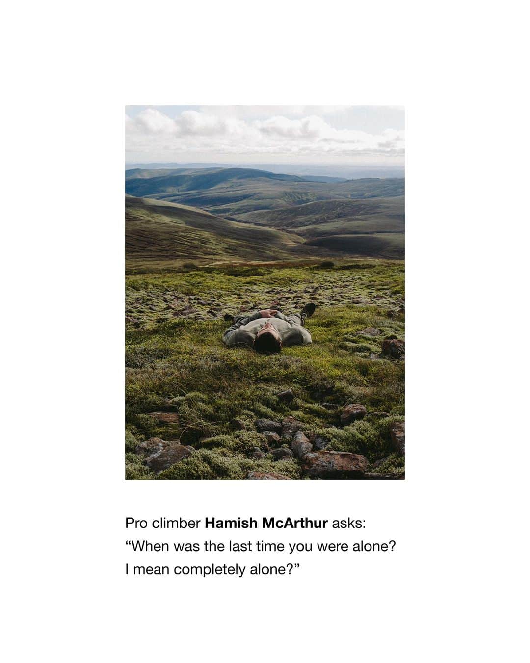 アークテリクスさんのインスタグラム写真 - (アークテリクスInstagram)「“When was the last time you were alone?” Pro climber Hamish McArthur (@hamish_mcarthur) reflects on the surprising power of finding yourself out of sight and earshot from other people.   Visit the link in bio for the full story. #NoWastedDays」11月9日 4時19分 - arcteryx