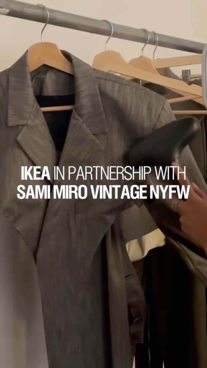 Sami Miroのインスタグラム：「#ad Sustainability is at the heart of everything we do, and partnering with @ikeausa for our debut ‘Zero Waste’ runway show at NYFW was a natural choice. Together, we showcased the perfect fusion between eco-conscious fashion + sustainable design. IKEA is committed to reducing waste and their innovative approach to sustainable living mirrors our values, making this collaboration a powerful statement for a greener future. Their furniture + products added a unique touch to our show’s production, proving that style and sustainability can coexist seamlessly. Thank you to IKEA US + @taskrabbit for being such amazing partners + for helping us bring our vision to life.」