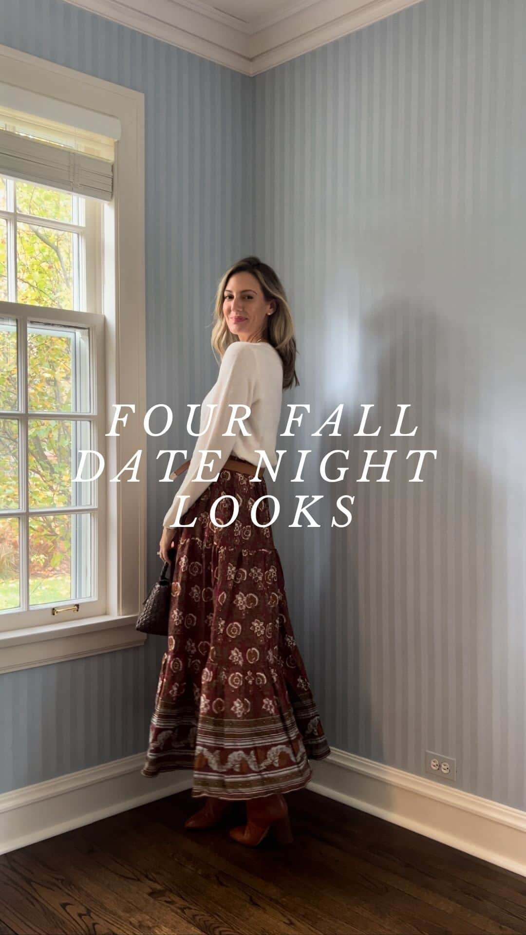 Anna Jane Wisniewskiのインスタグラム：「When you get a chance to make it a date night, you take it. Now what are you going to WEAR? #datenightoutfit #momstyle #classicstyle #chicagofashion」