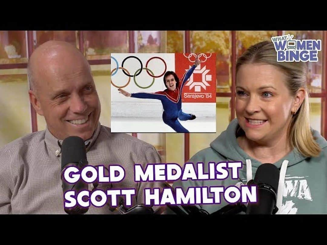 メリッサ・ジョーン・ハートのインスタグラム：「Listen (whereever you get pods) or watch (@youtube) for a great episode of @whatwomenbinge out today with the incredible @scotthamilton84.」