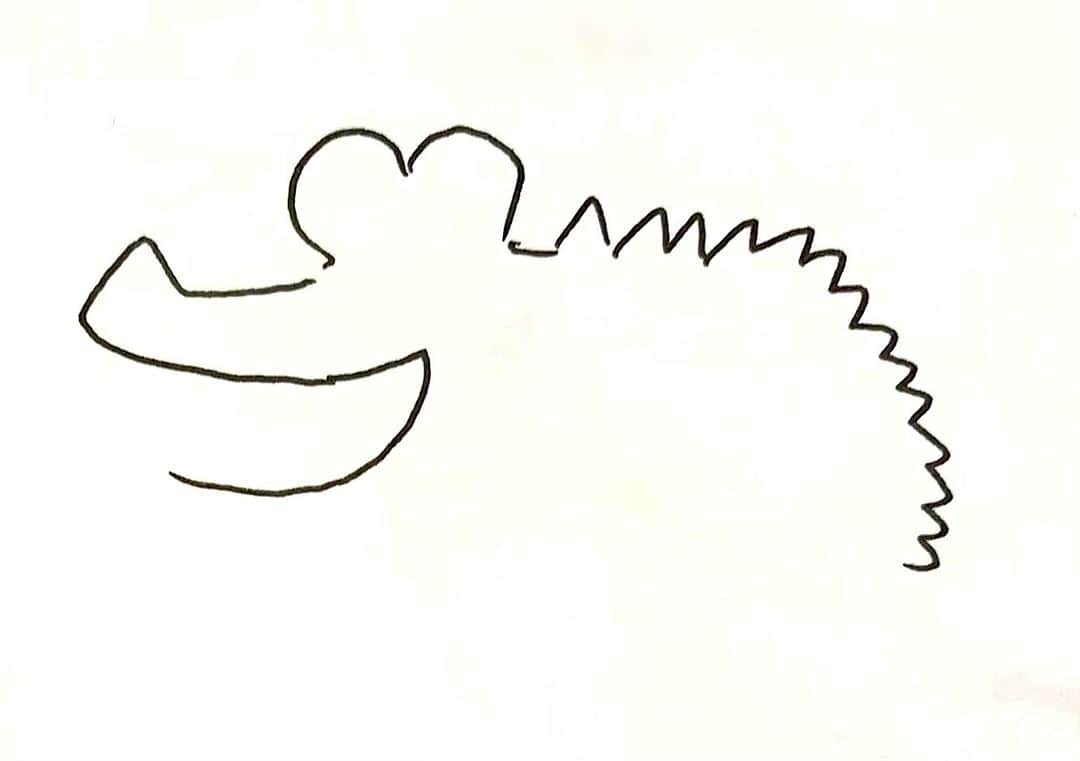 たいぞうさんのインスタグラム写真 - (たいぞうInstagram)「たいぞう謎解きゲーム なんの絵でしょうか？ 答えて下さい。 よろしくお願いします！ ヒント 川で住む動物。牙がある。  #たいぞう #吉本興業 #謎解き #ゲーム #クイズ #アート #ART」11月9日 6時02分 - taizouyoko