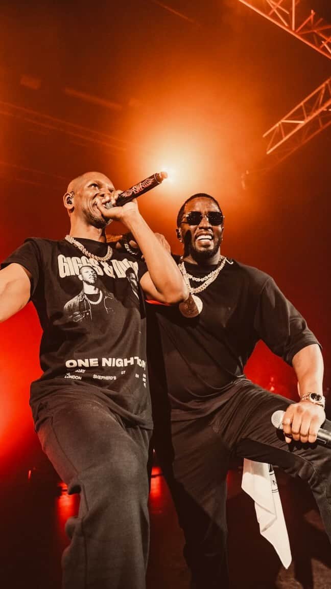 ディディのインスタグラム：「Last night was a special night in London! Uniting with my brother @OfficialGiggs for a one night only spectacular event! Thanks to all the artists that pulled up. We had so much fun and raised money for a great cause!!」
