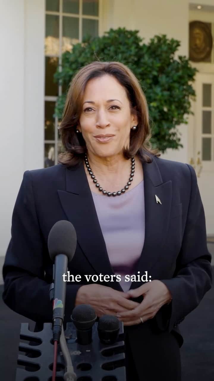 ジョー・バイデンのインスタグラム：「Voters once again made it clear: The government should not be telling a woman what to do with her body.  It is past time for Congress to listen and pass a bill that restores the protections of Roe. When they do, President Biden will sign it into law.」