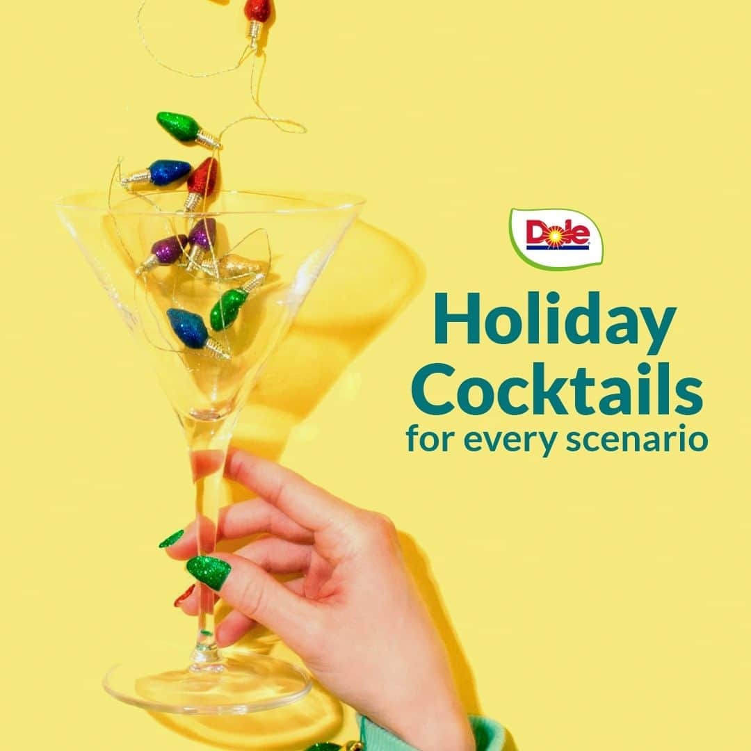 Dole Packaged Foods（ドール）のインスタグラム：「Dive in to discover your perfect holiday cocktail this season! 🍹❄️Let us know in the comments which one you relate to the most!」