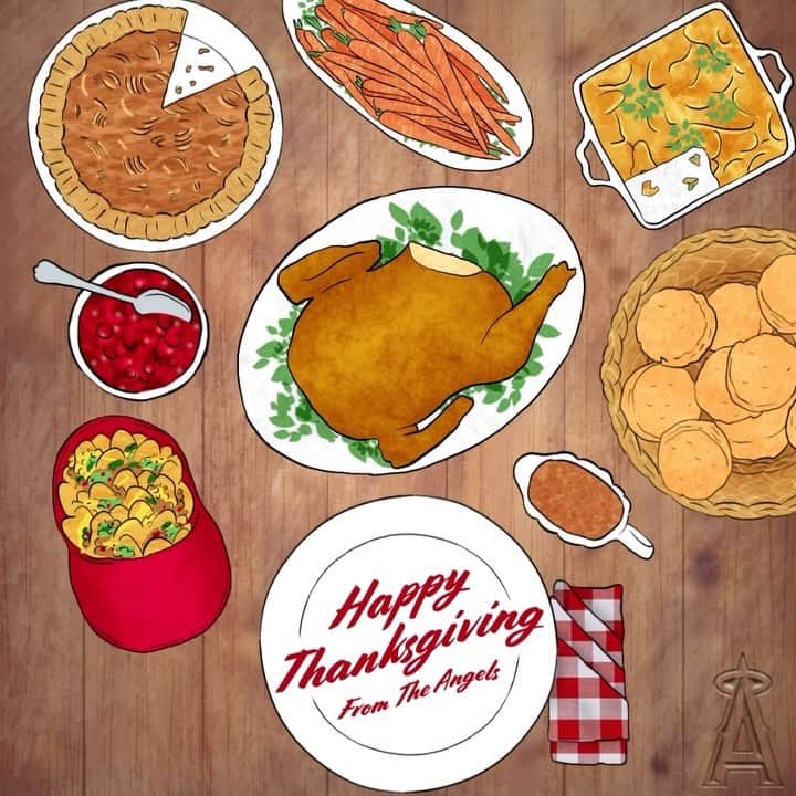 ロサンゼルス・エンゼルス・オブ・アナハイムのインスタグラム：「happy Thanksgiving! 🦃」