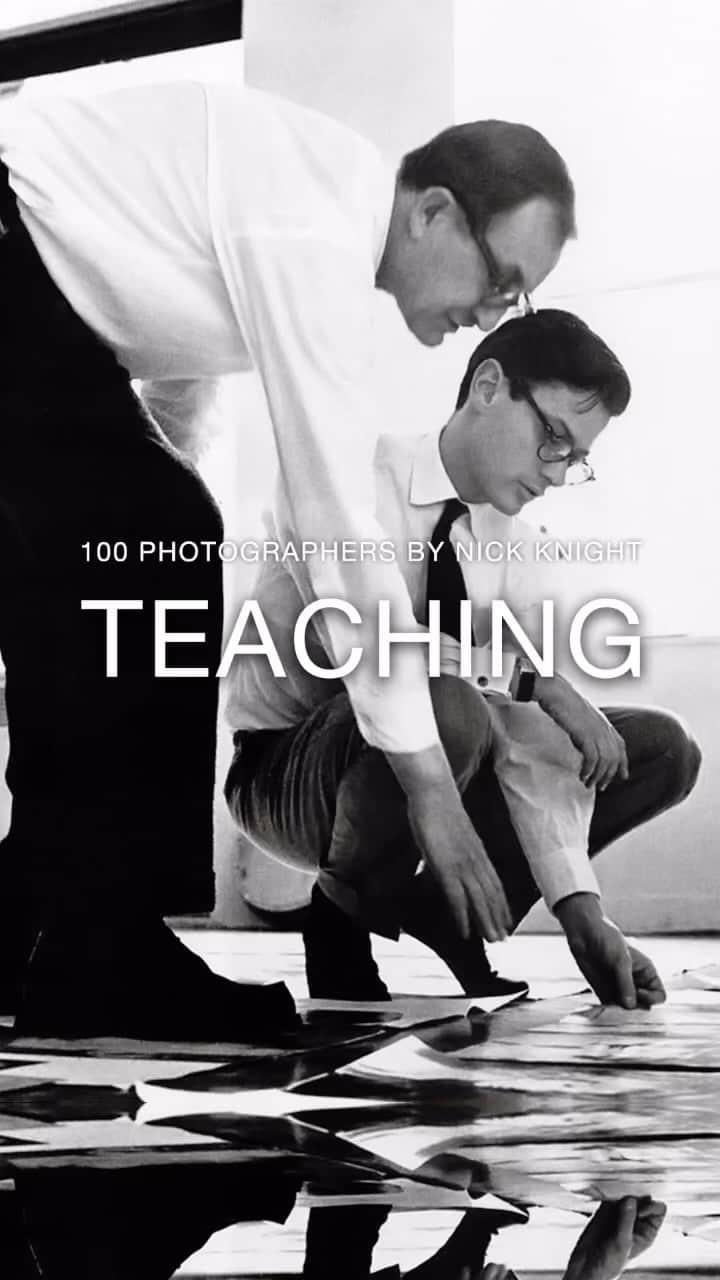 ニック・ナイトのインスタグラム：「How do you teach photography? How can you teach an art form that is based on perception, intuition and desire ?  On this weeks ‘100 Photographers’ I look at the work of the great teacher, art director and photographer himself ; Alexey Brodovitch .  His one demand from all of his students was quite simply… Amaze me !  Edit by  the wonderful @raquel_couceiro_」