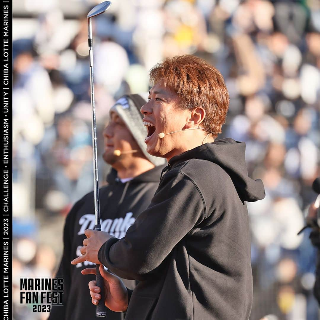 千葉ロッテマリーンズのインスタグラム：「#MarinesPhotos MARINES FAN FEST 2023 ゴルフ対決 #chibalotte #MarinesFF2023」