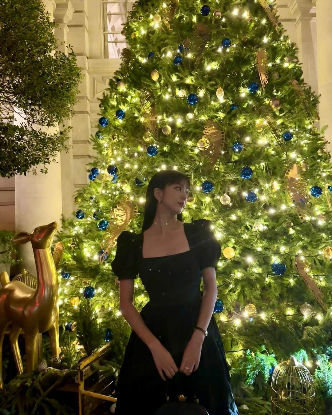 ジスさんのインスタグラム写真 - (ジスInstagram)「With the Christmas tree🎄」11月23日 19時34分 - sooyaaa__