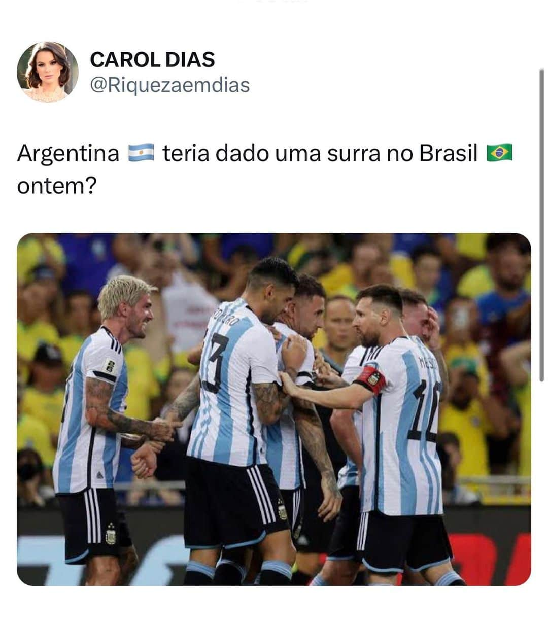 Carol Diasさんのインスタグラム写真 - (Carol DiasInstagram)「Qual a salvação para seleção do Brasil 🇧🇷?  . A bilheteria do jogo rendeu uma verdadeira FORTUNA 💰  . Quanto renderia esse dinheiro hoje aplicado por mês?」11月23日 19時54分 - caroldias