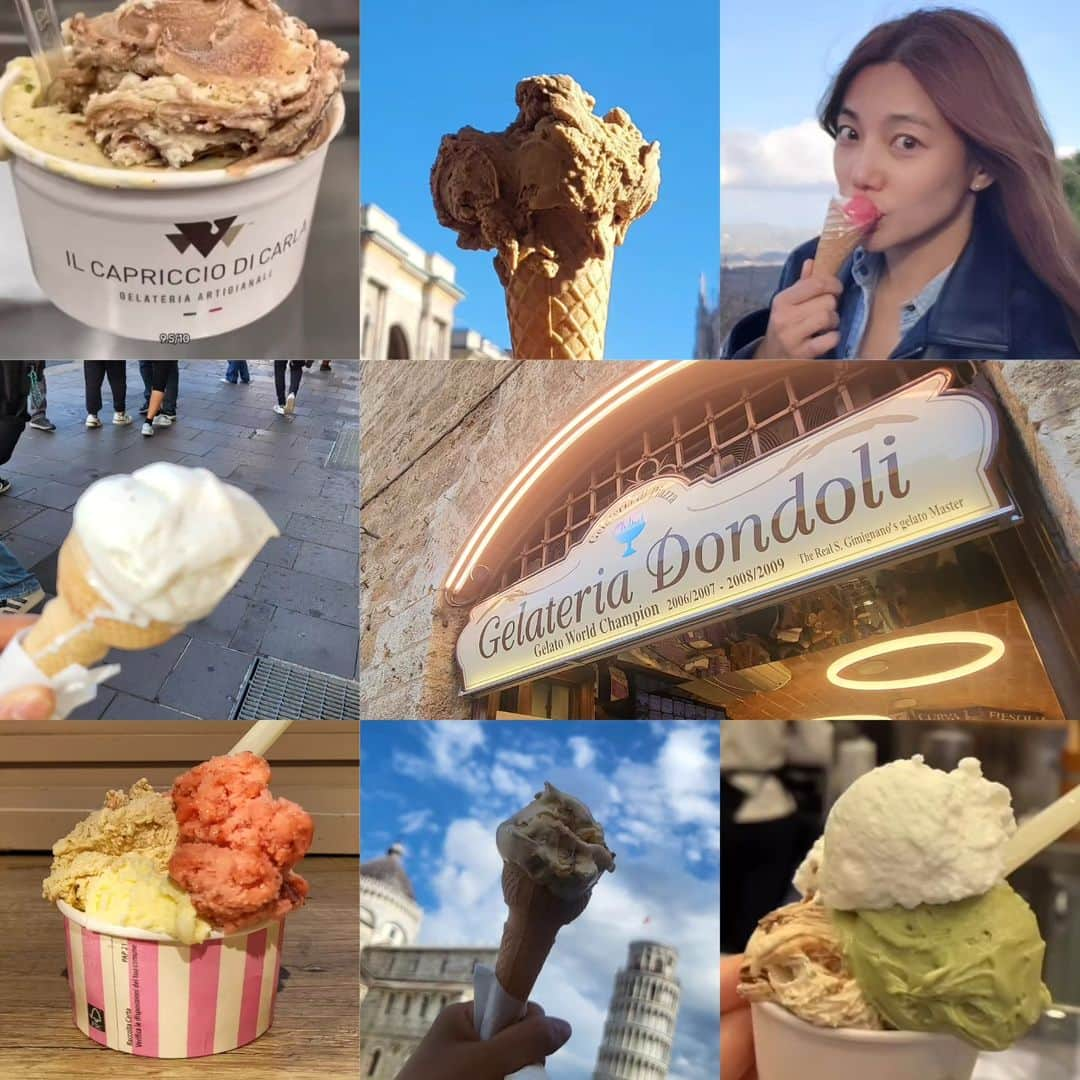 イ・チェヨンさんのインスタグラム写真 - (イ・チェヨンInstagram)「Primi - Secondi - Dolci - Caffe - Gelato  잘먹구가요.  Ciao!!! 🇮🇹 ❤️👋」11月23日 20時34分 - chyoung15