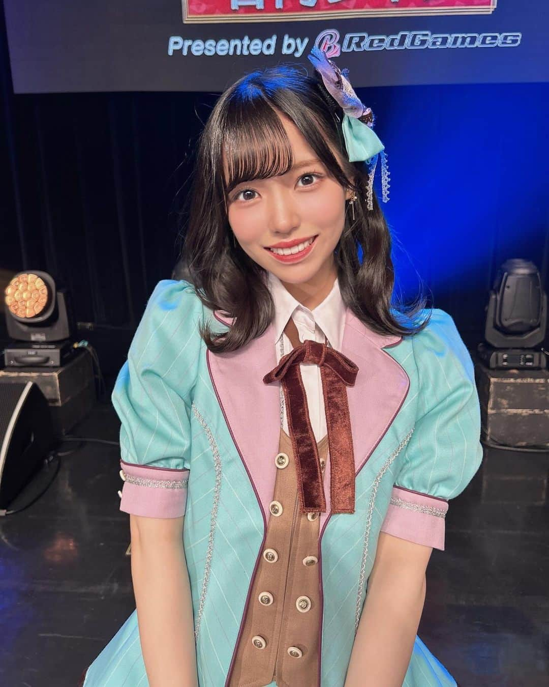 岩田陽菜さんのインスタグラム写真 - (岩田陽菜Instagram)「STU48×SKE48 合同ライブで着れた衣装️🩵  「ウィンブルドンへ連れてって」の水色担当は初めてで、ピンク、黄色は着たことあるのでこれでコンプリート㊗️🎉  オープニングで着た衣装も水色担当でチョコミントみたいでほんとに衣装全部かわいくて着れて幸🥹🍫️🩵  #STU48 #SKE48 さん #衣装 #アイドル #アイドル衣装」11月23日 20時49分 - hina_naso_stu48