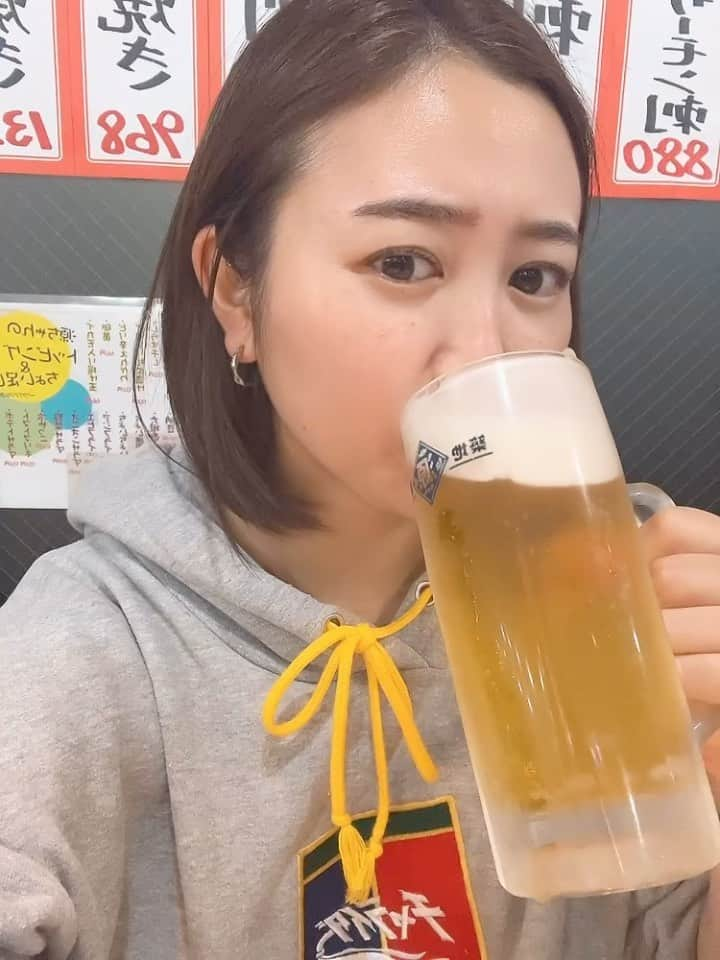 森詩織のインスタグラム：「仕事終わりの #酒もり 🍺  #酒 #酒場 #居酒屋 #さけすたぐらむ #さけのあて #のみすたぐらむ」