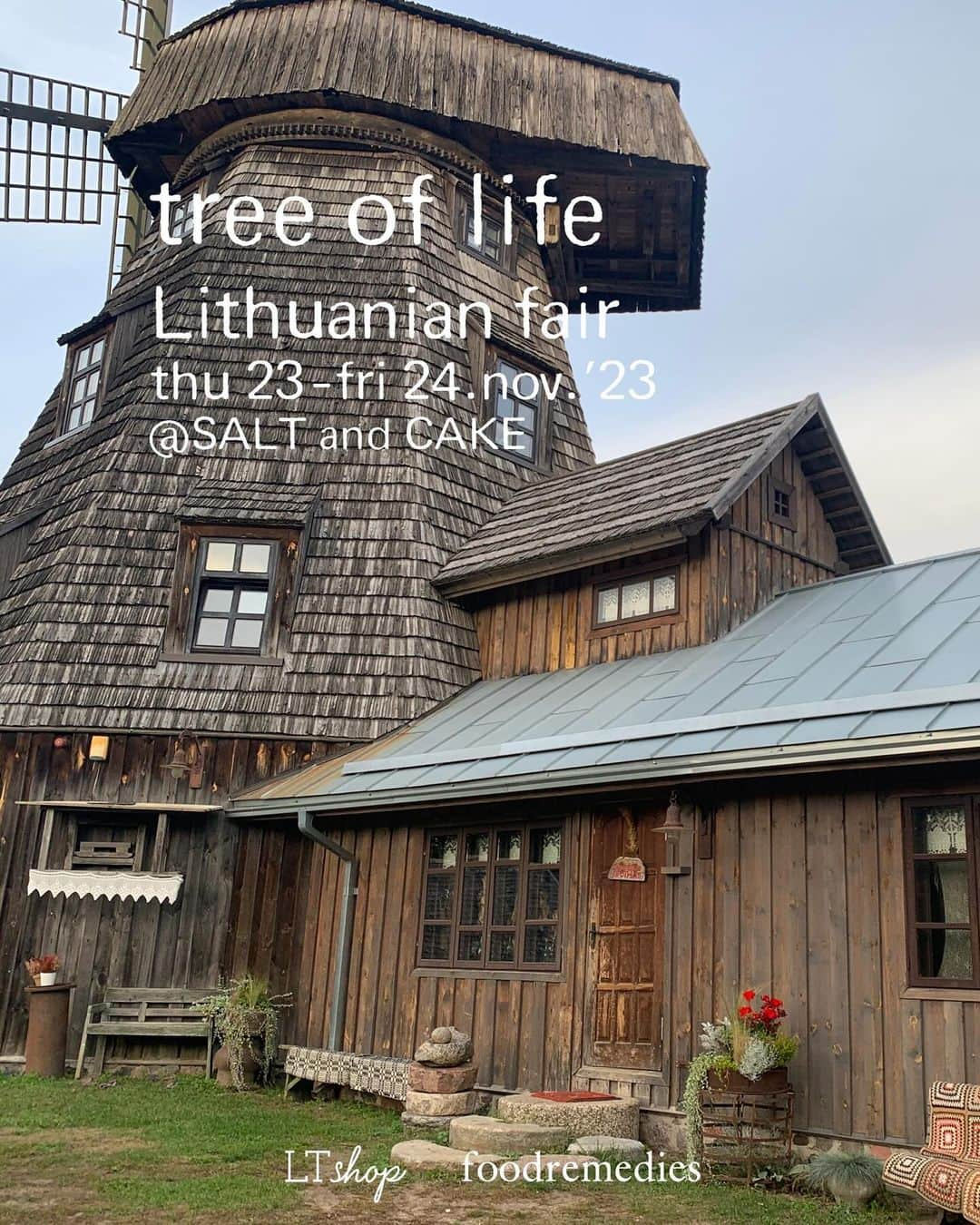 長田 佳子のインスタグラム：「Lithuanian fair vol.1 'tree of life'🍎 11月23日(木祝)24日(金) 11：00〜16：00頃　  @SALT and CAKE 山梨県甲州市塩山藤木1959 駐車場数台有り  新宿より中央線特急で塩山駅下車タクシーで10分 中央道高速勝沼インター下車15分  明日は、LTshopの松田沙織さんがいらっしゃいます。 ぜひリトアニアのお話しを聞きながら、お買い物や喫茶をお楽しみください🐏  リトアニアのチョコレートやハーブティー お菓子をご用意して皆さまをお迎えします @higuchivictoriancake  @foodremedies.caco」