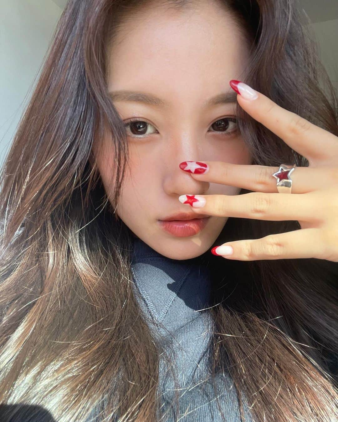 さくらのインスタグラム：「star nails ⭐︎」