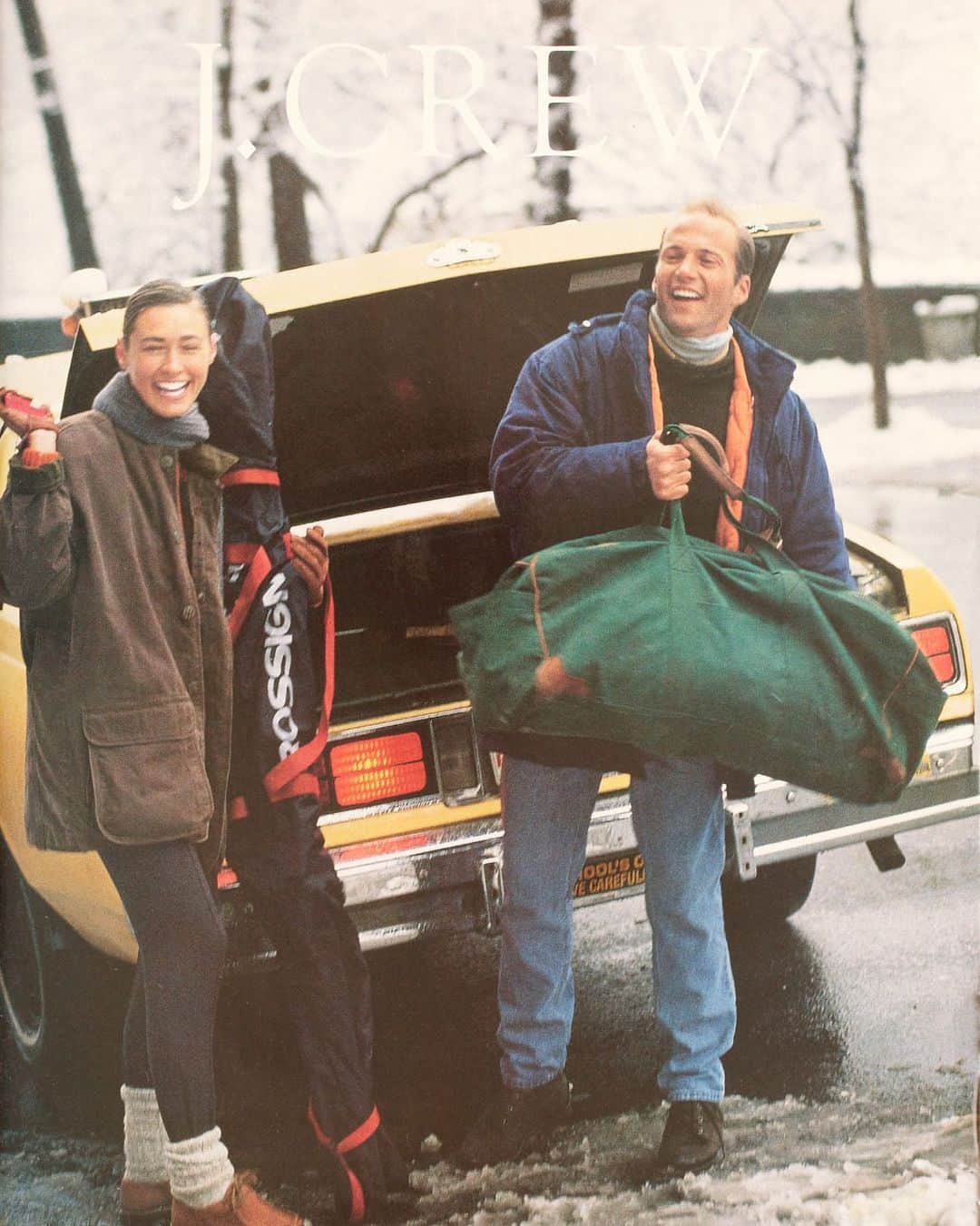 のインスタグラム：「Happy Thanksgiving! Wishing you safe travels and good food, wherever you’re headed…   📷: J.Crew Holiday, 1992」