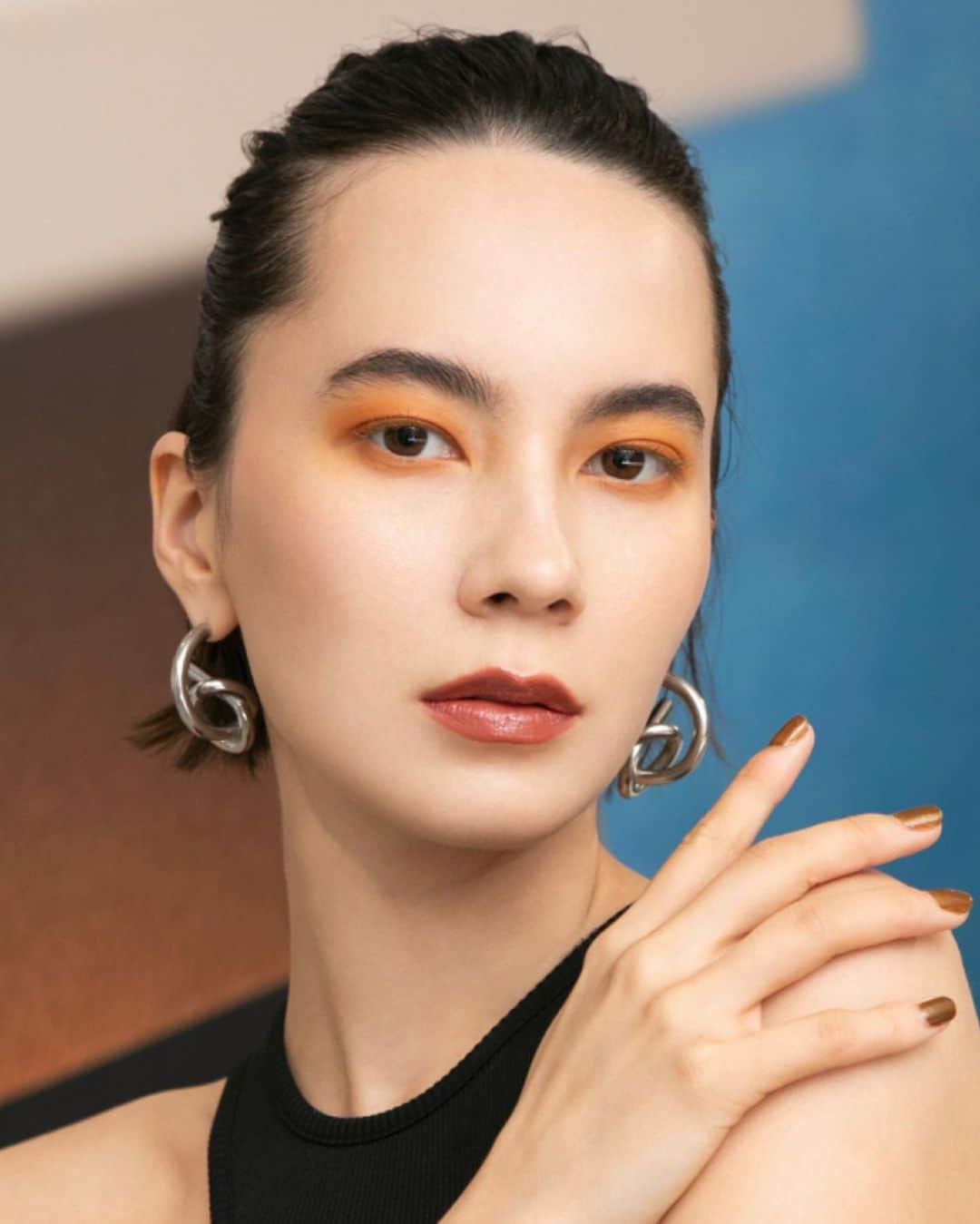 マリークレアさんのインスタグラム写真 - (マリークレアInstagram)「* Make-up demonstration model  @rmkofficial   久しぶりのメイクショーモデル🍊 Juicy eye makeup🧡 * #rmk」11月23日 23時02分 - marie1227claire