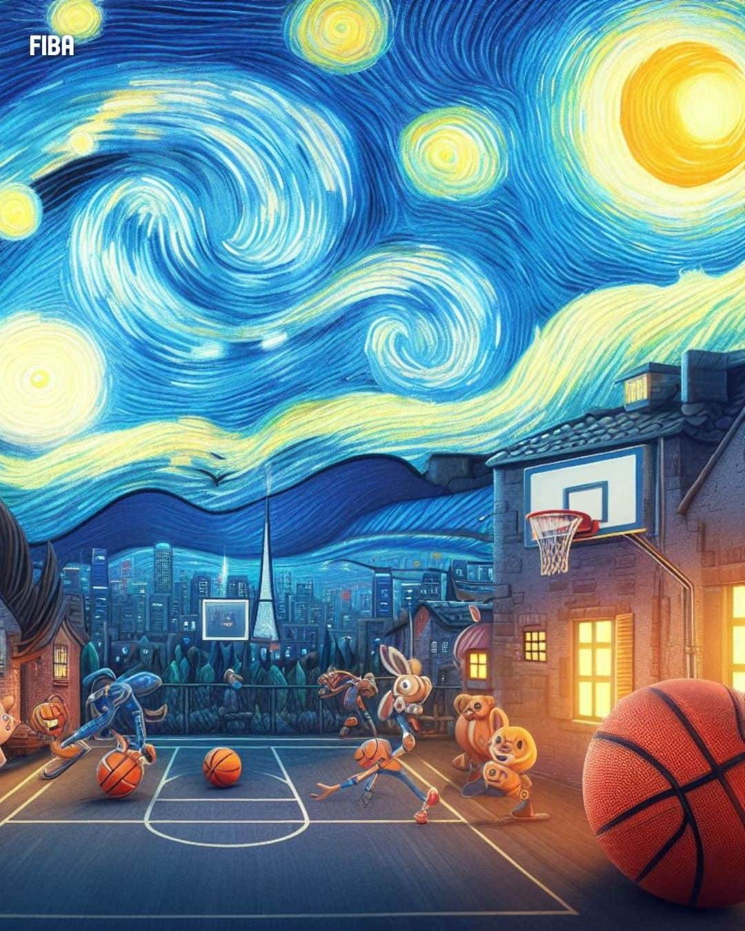 FIBAさんのインスタグラム写真 - (FIBAInstagram)「The most famous paintings of history in basketball theme 🏀 🎨」11月23日 23時10分 - fiba