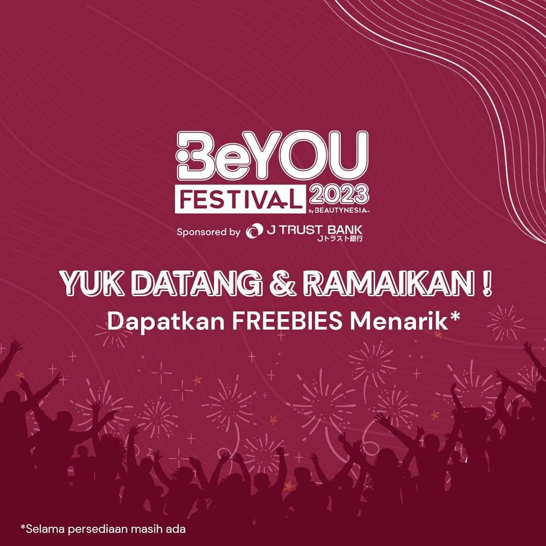 Beauty | Health | Fashionさんのインスタグラム写真 - (Beauty | Health | FashionInstagram)「Hi Beauties, yuk siapkan diri kamu untuk datang ke event Be You Festival Sponsored by @jtrustbank hari Minggu 26 November 2023 yang bertempat di Plaza Sudirman GBK! 🥳 Acara ini FREE ENTRY loh 🤩  Hmmm, kira-kira akan ada kegiatan apa aja sih di sana? 🧐 Nantinya, akan banyak banget activity yang menarik dan tentunya sayang banget nih kalo sampai Beauties  lewatkan,  seperti :  - Morning Pound Fit - YOUr Wellness Expert Talk Show bersama @andira_83 sebagai CEO Livewell Indonesia - YOUr Financial Fit Talk Show bersama kak @kelspatricia dan kak @sufumalinda - Be YOUr True Self Talk Show bersama kak @ayukinan_hamzah sebagai Editor in Chief Beautynesia - Cardio Dance - Booth Activity seperti Mini Golf dan Trampoline Dan ditutup Music Performance by @nadhifbasalamah ✨  Di acara ini juga akan ada booth J Trust Bank yang tentunya banyak activity menarik! Jadi, kalian bisa buka rekening tabungan J Trust Bank sekaligus mengikuti activity yang ada di booth.  Gimanaaa? Seruu banget kan?😍🥰 Kapan lagi kamu bisa olahraga sekaligus dapat ilmu baruu tentang financial, wellness dan love yourself. Kalian juga berkesempatan untuk mendapatkan freebies (selama persediaan masih ada) loh! 🥰🥰  So, Jangan lupa datang dan ramaikan yuk Beauties!  See you! 🫶🏻✨😘 Be the Authentic Next Generation  #BeYouFestival2023」11月23日 23時37分 - beautynesia.id