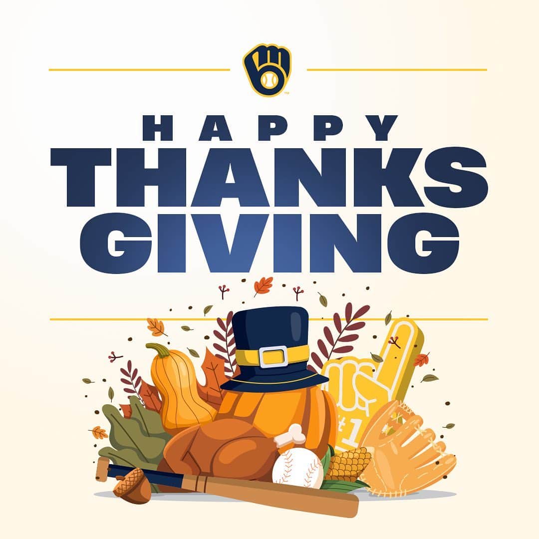 ミルウォーキー・ブルワーズのインスタグラム：「Thankful for you, Brewers nation」