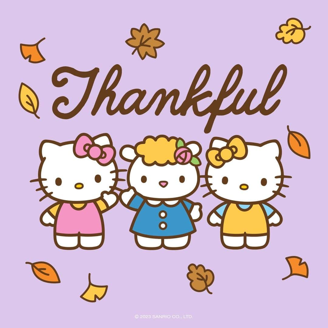 Hello Kittyのインスタグラム：「Tag someone you're thankful for 💖 #thanksgiving」