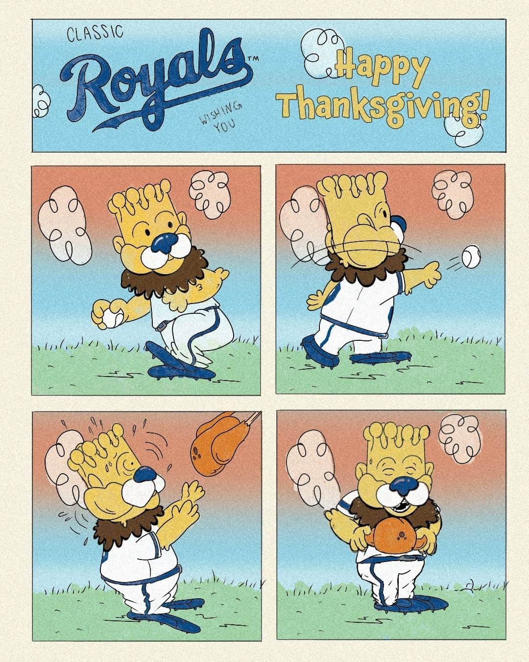 カンザスシティ・ロイヤルズさんのインスタグラム写真 - (カンザスシティ・ロイヤルズInstagram)「Wishing you and yours a Happy Thanksgiving!」11月24日 0時00分 - kcroyals