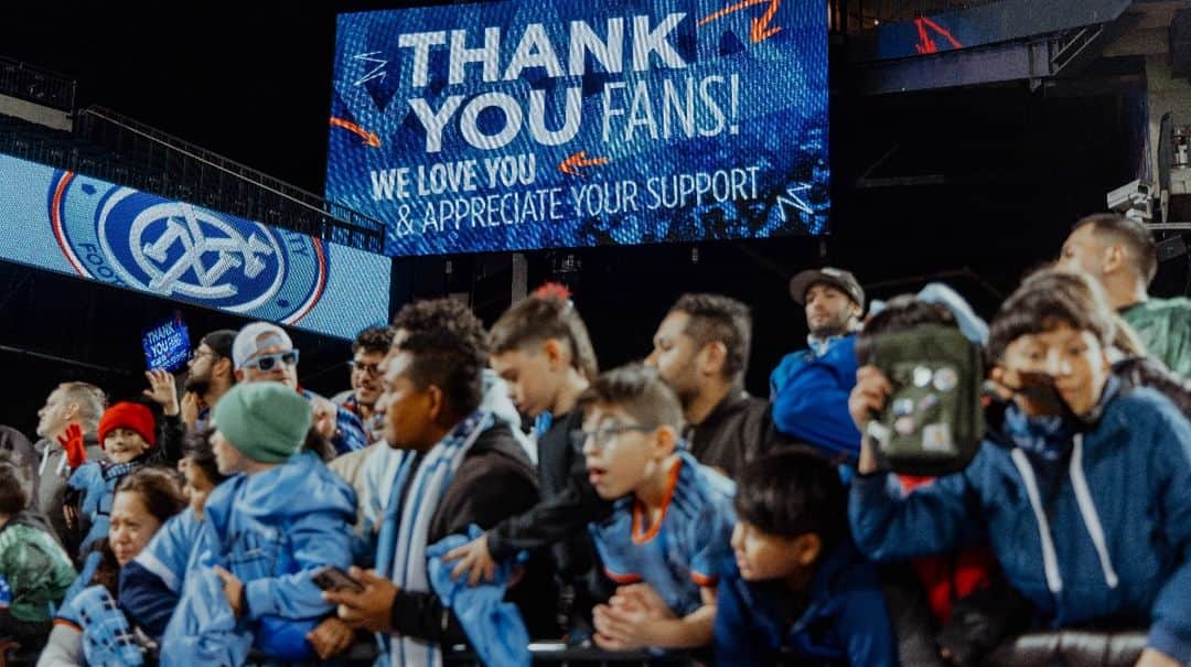 ニューヨーク・シティFCのインスタグラム：「Thankful for you, Nueva York 💙」