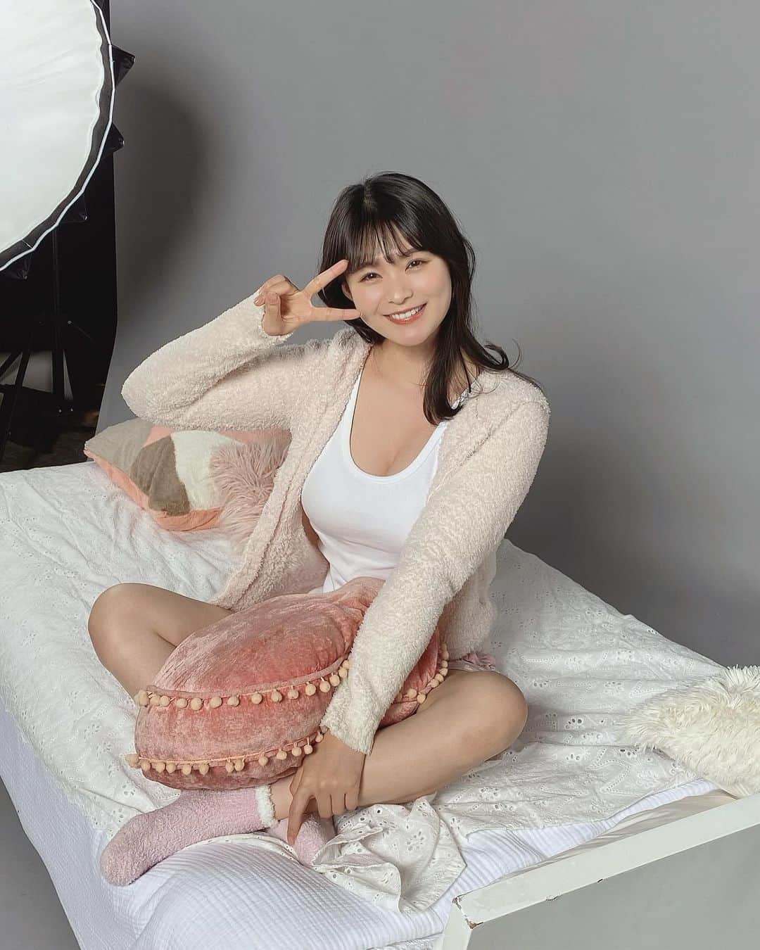 星名美津紀のインスタグラム：「もこもこ部屋着🐏」