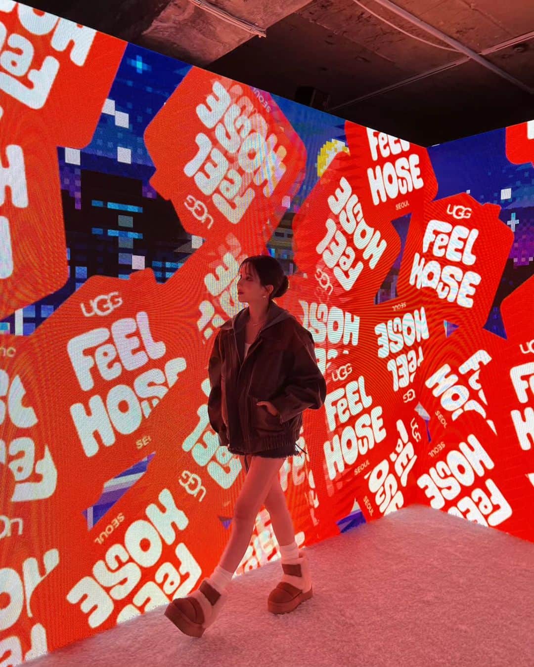 ソヨンさんのインスタグラム写真 - (ソヨンInstagram)「UGG FEEL HOUSE 🤍🤎💙」11月24日 0時56分 - tiny.pretty.j