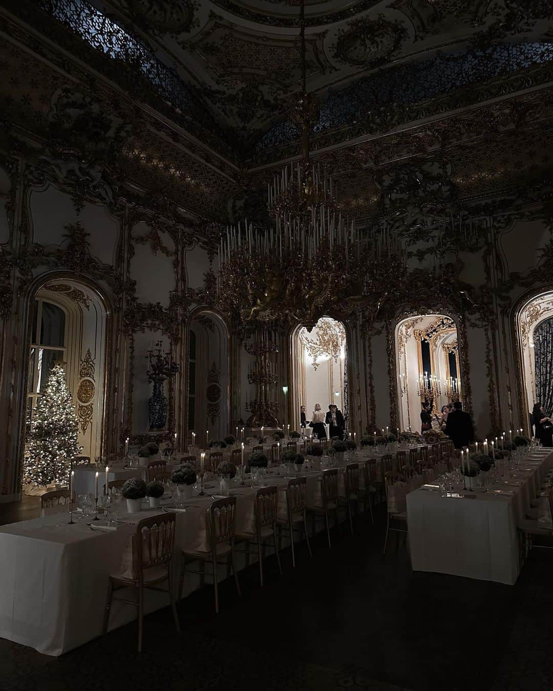 クリスティナ・バザンさんのインスタグラム写真 - (クリスティナ・バザンInstagram)「Spent an incredibly special evening yesterday with @diorbeauty in Vienna at the sumptuous historical Lichtenstein Palace, surrounded by art and history for a private dinner with the house as we had the honor of hearing Frederic Bourdelier, director of culture and heritage at Dior talk about the close connection Christian Dior has always kept with the arts, specifically with ballet. We had the joy of watching a beautiful ballet by the Viennese Opera held in one of the salons while being immersed in such an enchanting environment. Thank you @diorbeauty for having me, it was truly an absolute honor 🖤💫 @dior @paulinebelloin / My evening dress is from my favorite @mrselfportrait 🌙🌚」11月24日 0時58分 - kristinabazan