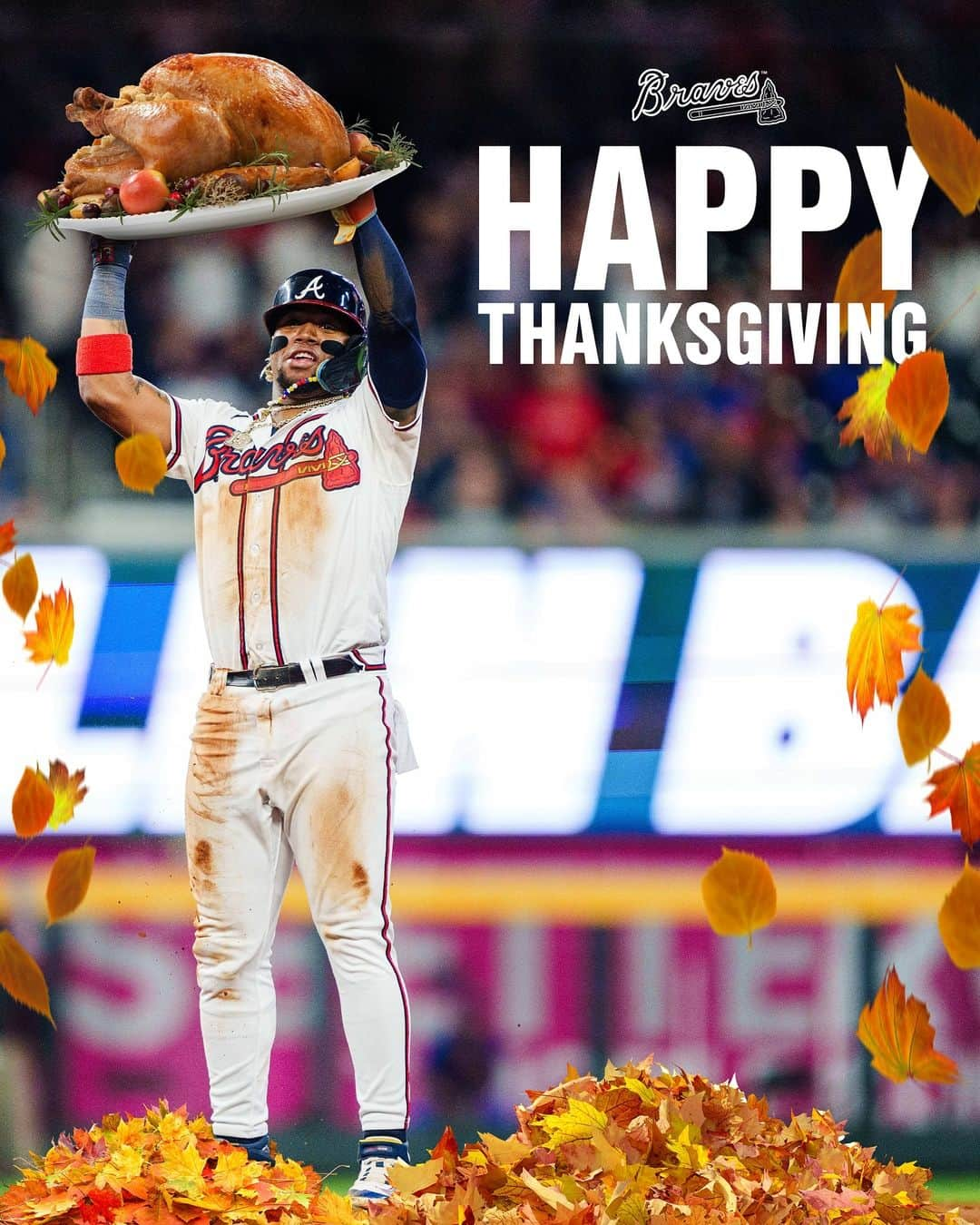 アトランタ・ブレーブスのインスタグラム：「Happy Thanksgiving, Braves Country!」