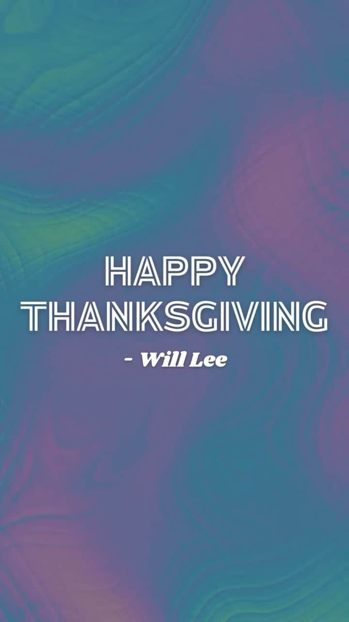 ウィル・リーのインスタグラム：「Happy Thanksgiving to all my fellow turkeys and gobbleheads.🦃 Be safe and spread love! Happy Thanksgiving! 🙏🏻🍁  #thisboyslife #happythanksgiving」