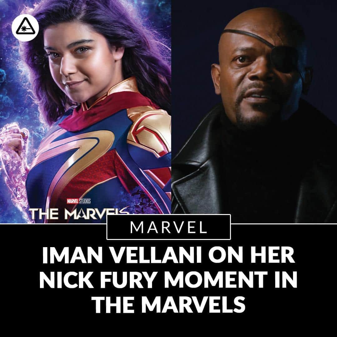 クリス・ハードウィックのインスタグラム：「Iman Vellani on her big Nick Fury moment at the end of The Marvels and what Young Avengers team she'd make.  interview in bio」