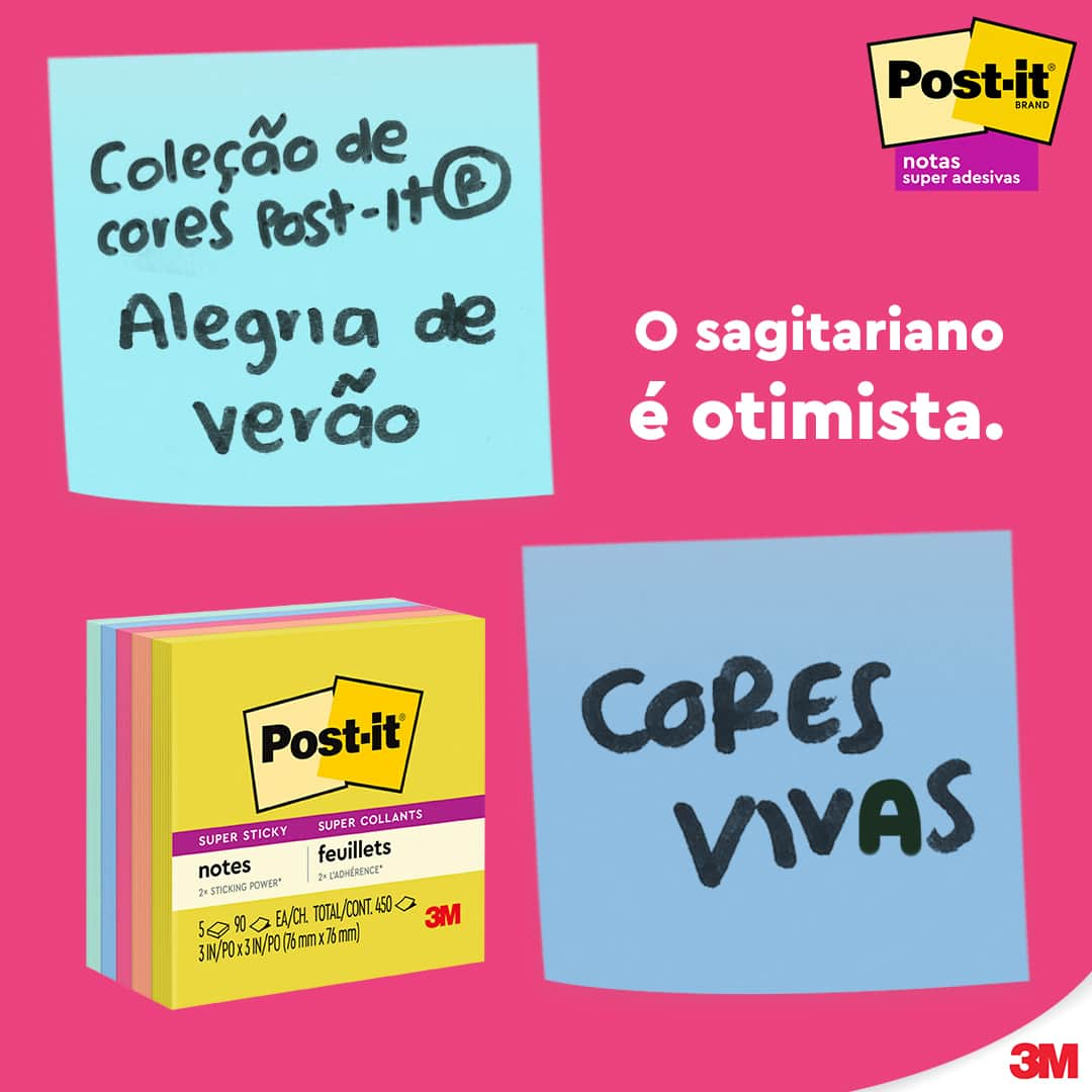 Post-it Brasilさんのインスタグラム写真 - (Post-it BrasilInstagram)「Hoje é dia de #Horoscopostit! 🙌🔮✨ Chegou a vez de Sagitário ♐. Marque um amigo sagitariano. #LiberteSuasIdeias #Horoscopo #Signos」11月24日 1時58分 - postitbrasil