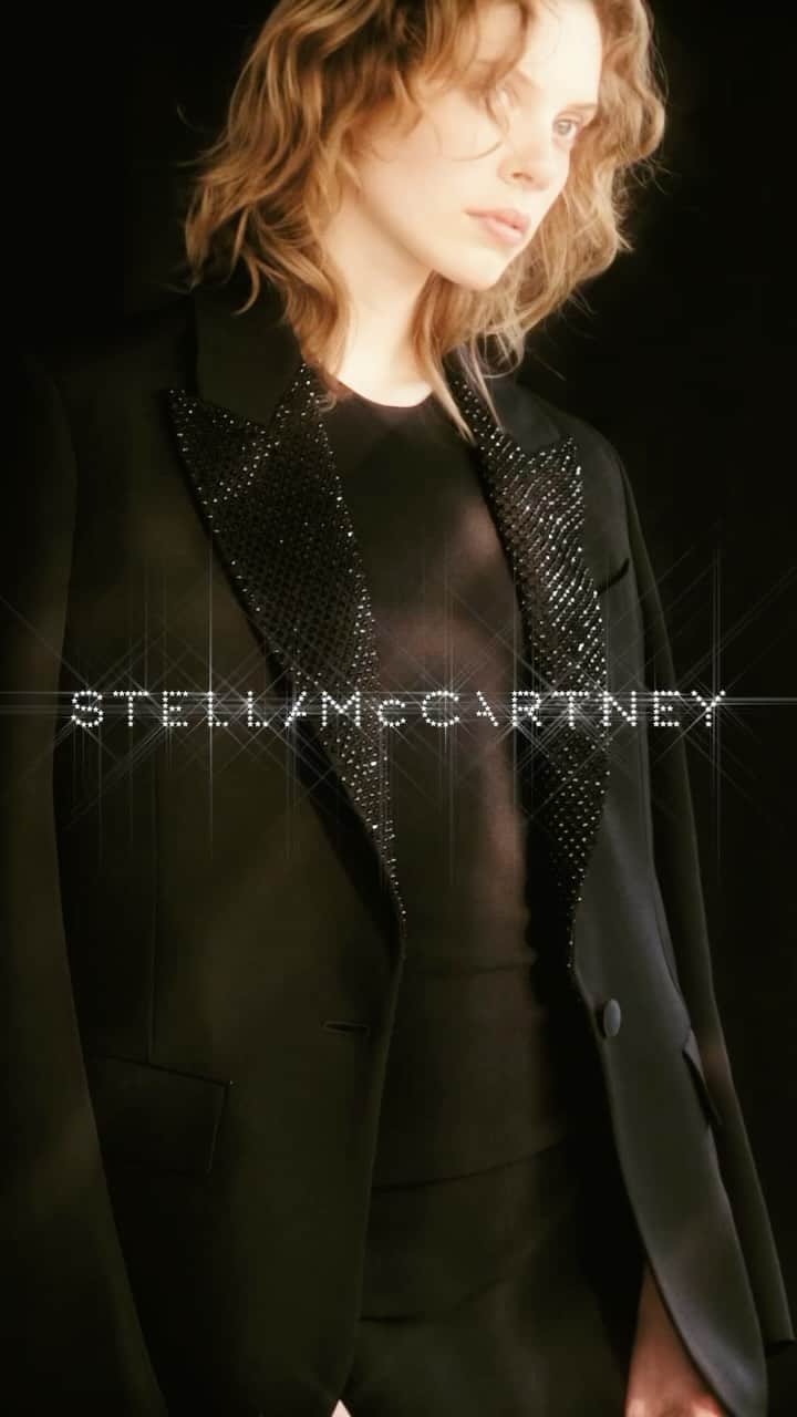 ステラ・マッカートニーのインスタグラム：「STELLABRATION: Subtle #SWave shine, crafted to turn heads at every Stellabration.  Shop #StellaHoliday at link in bio.  Credits Track: ‘Frozen’ by @Madonna  #StellaMcCartney #StellaSpring24」