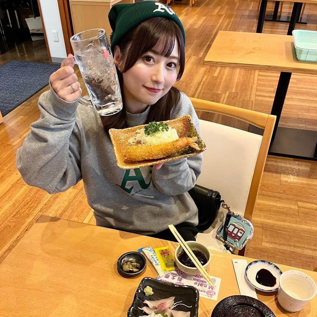 成瀬心美さんのインスタグラム写真 - (成瀬心美Instagram)「🦐  オフ会で行った まるは食堂さん🍚  エビフライがおっきくて 美味しかったなぁ✨  また行きたい◡̈」11月9日 17時51分 - coco3ndazo