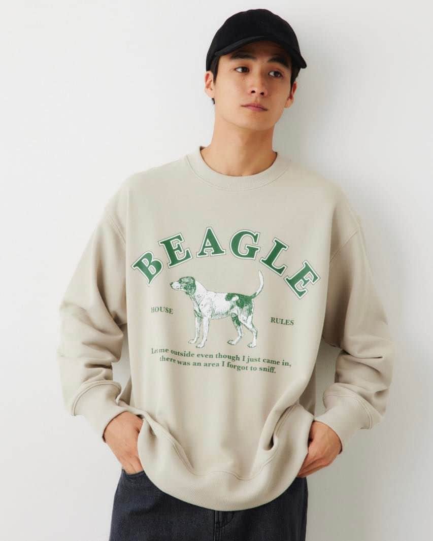 ロデオクラウンのインスタグラム：「#RCWB#RODEOCROWNS NEW ARRIVAL ▶発売中 ━━━━━━━━━━━━━━━━━━━━━━ カラーによって異なるグラフィックでプリントされた 3匹の犬種がポイントのスウェット！ 大人気のDOGプリントアイテムをお見逃しなく！  DOGS スウェットトップス (421GAW90-1490) T/GRY_BLK_BEG SIZE：M_L ￥5,500(税込) ━━━━━━━━━━━━━━━━━━━━━━ #RODEOCROWNSWIDEBOWL #スウェット#スウェットコーデ」