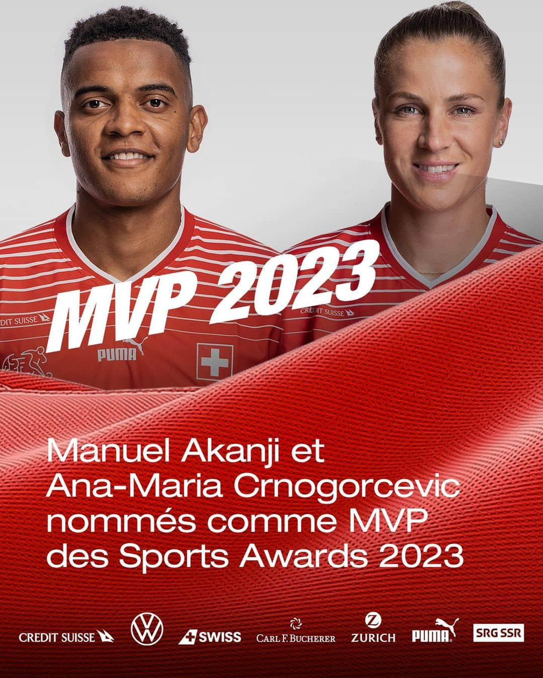 Ana Maria Crnogorcevicさんのインスタグラム写真 - (Ana Maria CrnogorcevicInstagram)「Stimmt ab für @obafemi.5 und @ana_crnogorcevic  Votez pour Manu et Ana ! Votate Manu e Ana!  👉 www.sports-awards.ch」11月9日 19時01分 - ana_crnogorcevic