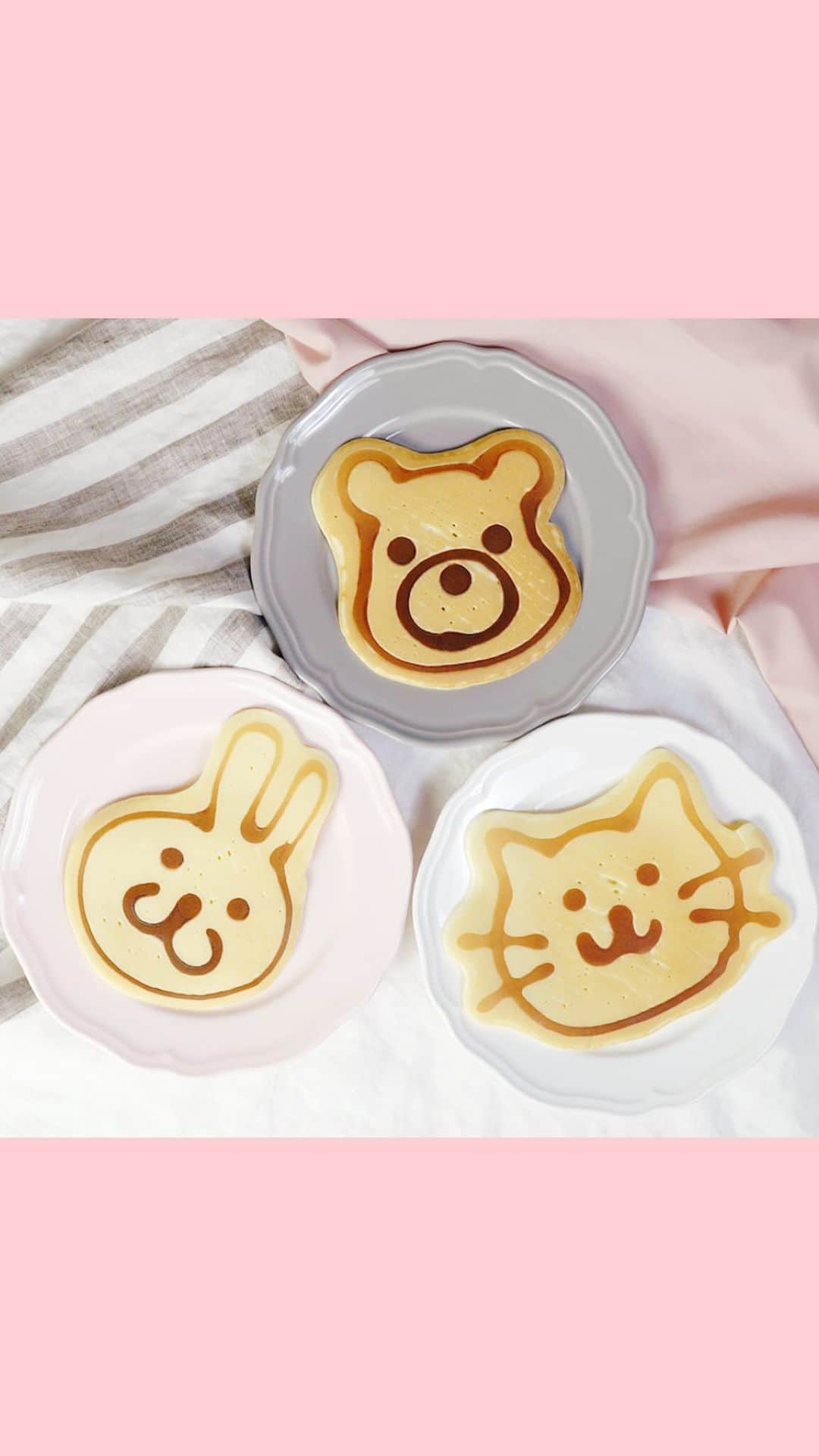 テイストメイドのインスタグラム：「【チャレンジしてみて🥞】簡単パンケーキアート🐱Easy Animal Pancake Art🎨  テイストメイド大人気シリーズ「パンケーキアート」🥞🌈 みんなにもチャレンジしてもらえたら嬉しい😍という思いから、 気軽にチャレンジできる可愛いアニマルパンケーキアートを紹介🐶🐱🐻 明日の朝ごはんにチャレンジしてみて🎨💛  次はどんなアートにチャレンジする？👀コメントで教えてね✨  #テイストメイド #料理 #cooking #recipe#簡単レシピ #おうちごはん #おうちカフェ  #おやつ #手作りスイーツ  #パンケーキ #パンケーキアート #アート #スイーツ #パン #ホームベーカリー #トースト  #アート #foodart #pancakes #pancakeart #animal #猫 #うさぎ #くま #クリスマス #朝ごはん #朝食 #breakfast #cats #brunch」