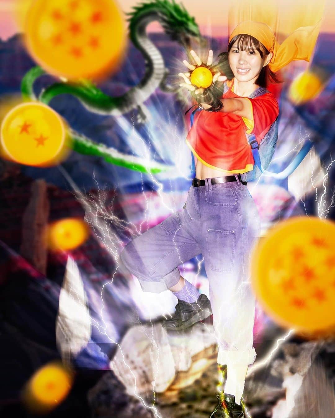 仮面女子さんのインスタグラム写真 - (仮面女子Instagram)「ドラゴンボール　パンちゃん 🎃🎃🎃🎃🎃   @coharuhinata 🩷」11月9日 11時20分 - kamenjoshi