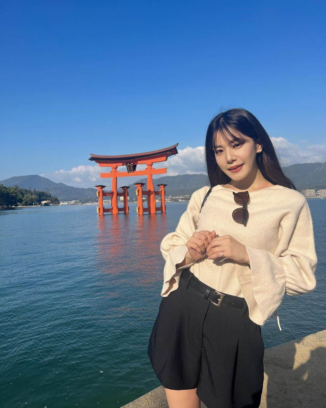 澄川れみのインスタグラム：「マイナスイオンとパワー沢山だった⛩🍁  また行きたいなー🥺🥺🥺」