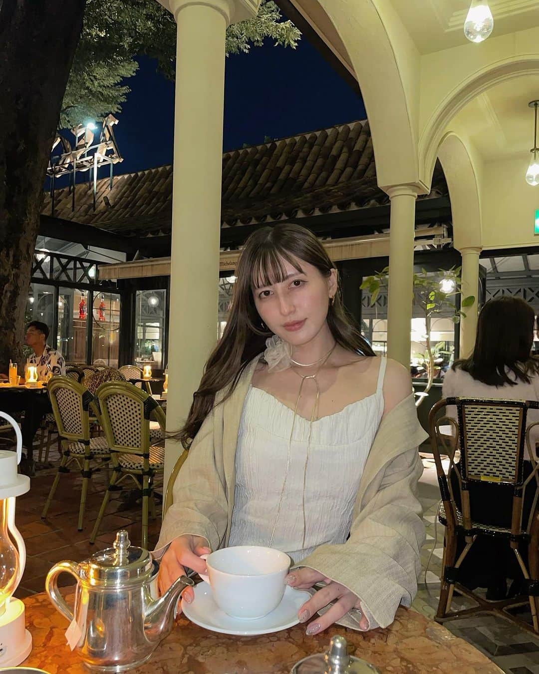Tomomi Teradaのインスタグラム：「Shelly Dress☕️💐」