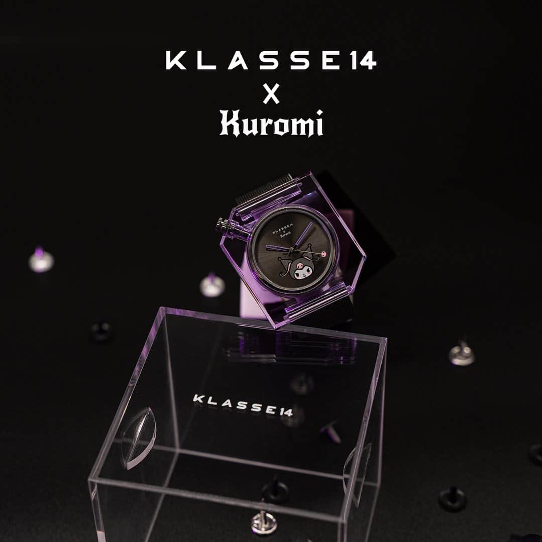 KLASSE14のインスタグラム：「🖤🖤 Unleash Your Rebel Style 🖤🖤 Kuromi's punk evolution meets KLASSE14's craftsmanship in our latest K14 Watch! Break free from fear and express your unique style, just like Kuromi 💫 #sanriohk #sanriocharacters @sanrio.hk #SanrioxKlasse14 #Kuromi #Klasse14 #originarilyunique」