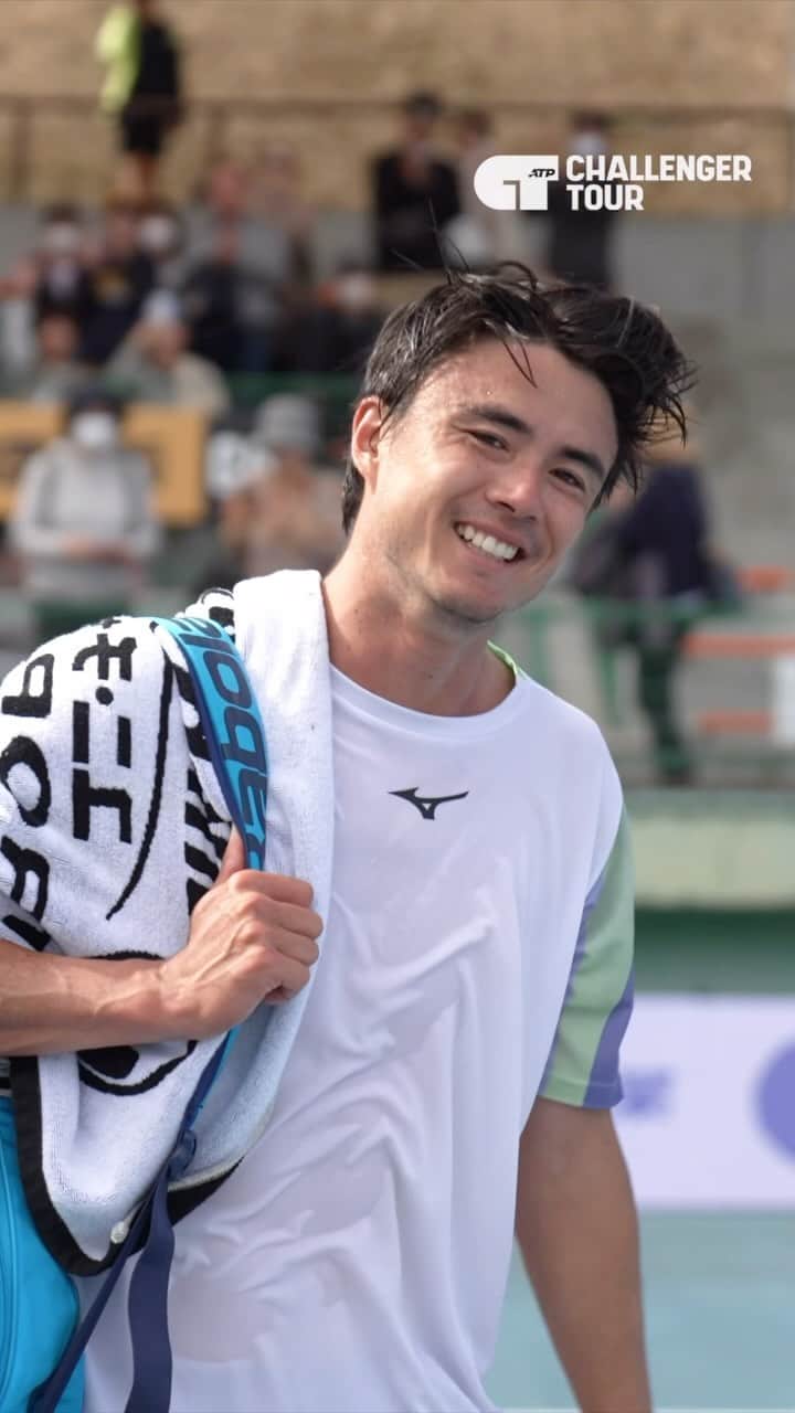 ダニエル太郎のインスタグラム：「That quarterfinal feeling 😃 🇯🇵  📍 Matsuyama   #ATPChallenger」