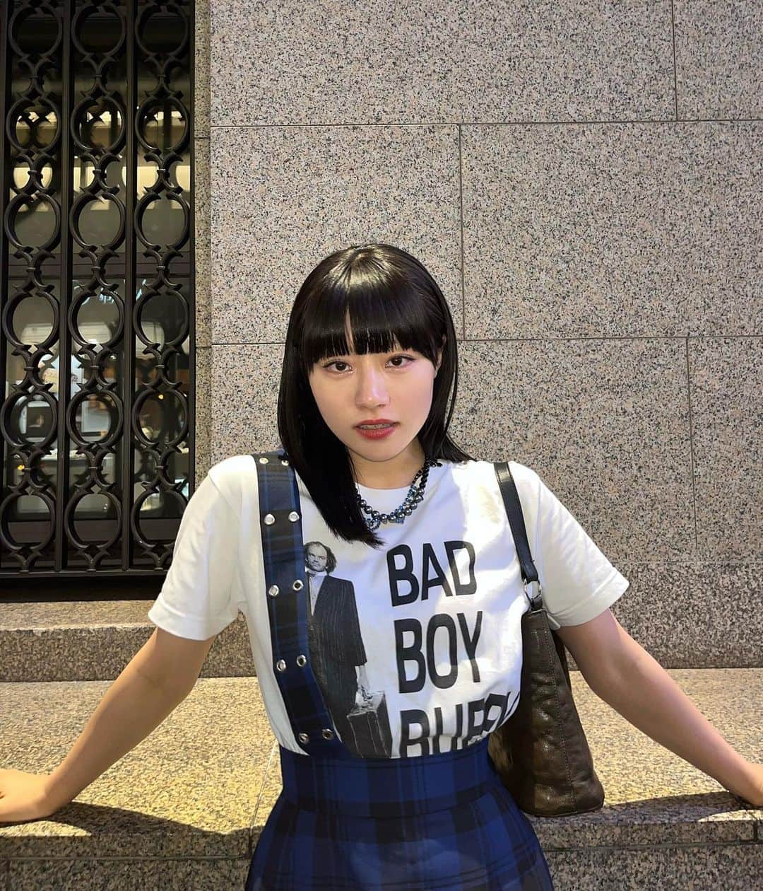 TOKOのインスタグラム：「このスカート作った🪡🖤🎀 結構いい感じ☺︎」