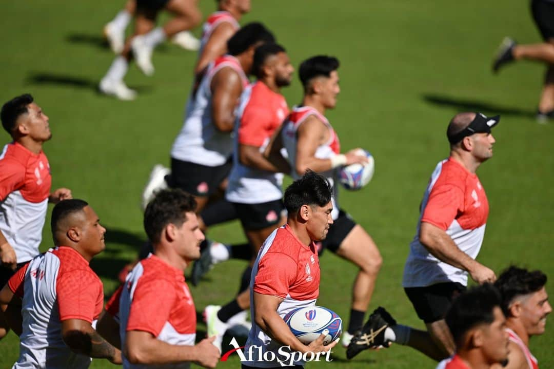 アフロスポーツのインスタグラム：「中村亮土/Ryoto Nakamura (JPN),  日本代表/Japan team group (JPN),  SEPTEMBER 27, 2023 - Rugby :  2023 Rugby World Cup training session at stade Toulousain in Toulouse, France.   Photo: @kenjiromatsuo.aflosport  #sportphoto #sportphotography #スポーツ写真」