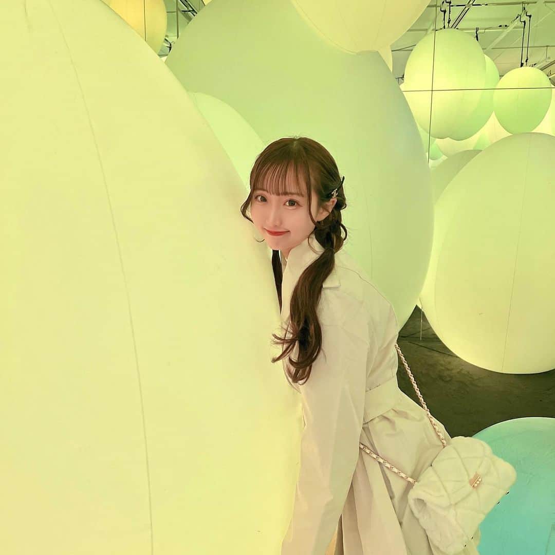星野麻里愛のインスタグラム：「ままとチームラボいってきた👼🏻🤍 #チームラボ#teamlab」