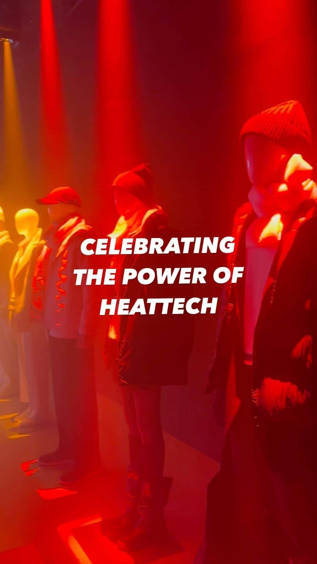 ユニクロのインスタグラム：「Happy Birthday HEATTECH! 🔥   Last night we celebrated the 20th anniversary of HEATTECH with an immersive event in Berlin, Germany. Guests were guided through the history of innovations with a series of experiential installations, alongside incredible music and dance performances. Unlock your winter with HEATTECH!   #unlockyourwinter #heattech #UniqloEurope #thermal」